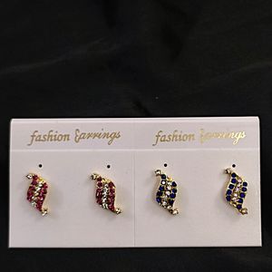 Same Pattern 2 Colour Earrings