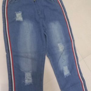 Trendy Denim Joggers For Women