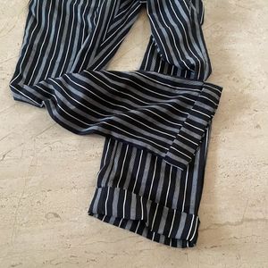 Black / White Stripes Trousers