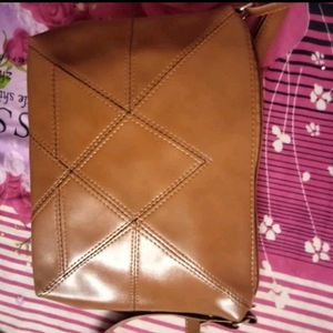 Brownish Leather Sling Bag 🛍️🆕💰