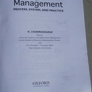 Supply Chain Management Book