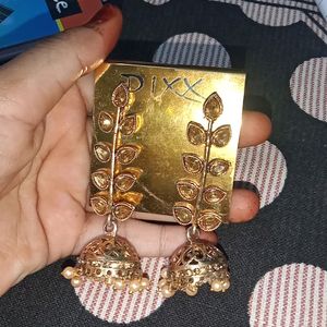 Gold Polishing Desi Jhumka