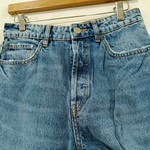 ZARA Blue Distressed Jeans