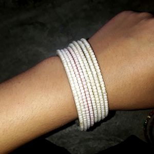 White Colour Beat Bangle Purchase The Product Now