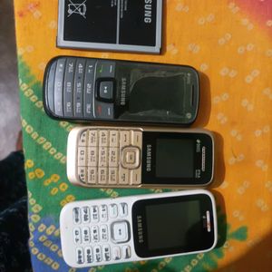 3 Keypad Phone And One Samsung Battery Smartphone