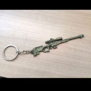 Metal Gun Keychains