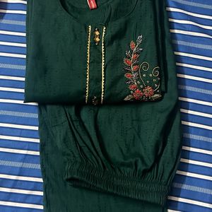 Green Kurta Set