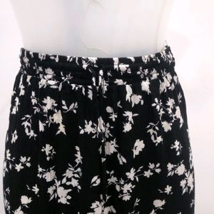 Floral Printed Straight Long Skirt