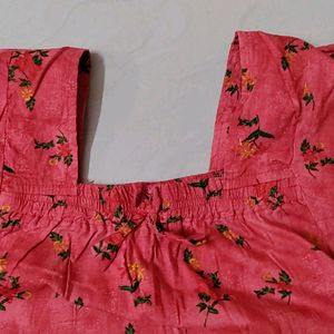 Cotton Nighty Red