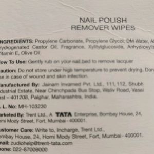 NAIL POLISH REMOVER WIPES