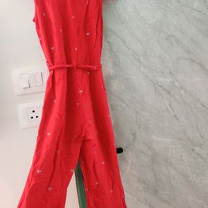 Pretty Red Jumpsuit