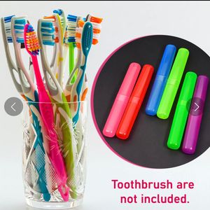 4 Piece Plastic Toothbrush Cover