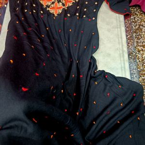 Embroidered Flared Kurta