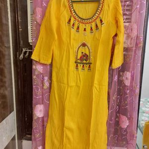 Cotton Kurta With Pant