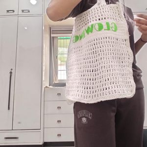 Crochet tote bag