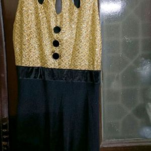 Stylish Party Gown Designer Neck In Xl Size