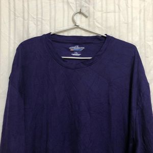 Russell Athletic Purple Long Sleeve T Shirt