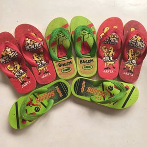 { 4 Pair Combo } Hawaii Slipper Size 1or 2