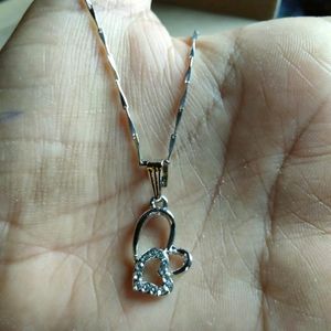 Combo Of  Pendant With Silver Chain And Bracelet ⭐