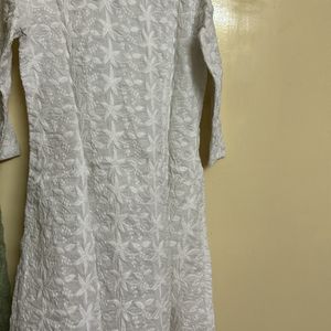 White Chikankari Kurta