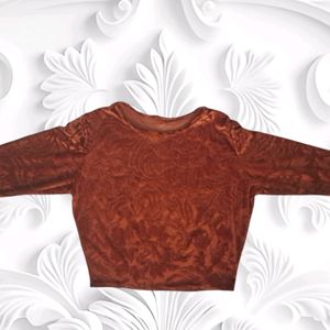 Velvet Sun Shine Orange Top