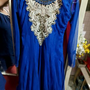 Blue Umbrella Frock Suit