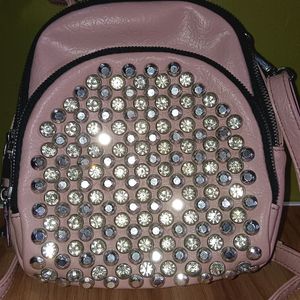 Rhinestone Mini Convertible Backpack/Handbag