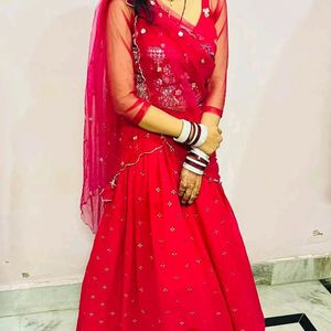 Pink Lengha Choli