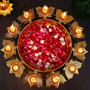 Diya Thali For Diwali And Decoration