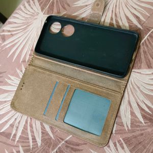 Vivo Y100 5G Flip Cover Leather Finish