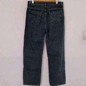 Navy Blue Straight Fit Jeans