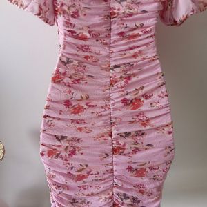 As YouWish Romantic Floral Ruched Dress From USA