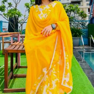 Yellow Anarkali