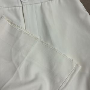 Mango white formal pant