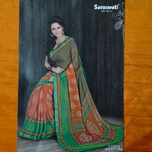 Saraswati Women's Chiffon Saree