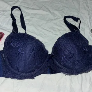 Navy Blue Lacey Bra