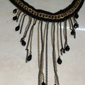 Black Necklace With Hangings