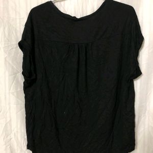 Loft Black Short Sleeve Top