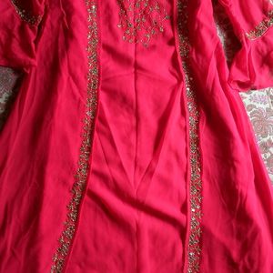 Beutiful Embroidery Gown With Shrug