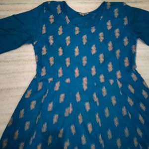 Blue Anarkali Kurti