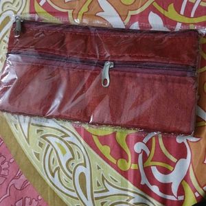 Silk Jewellery Zipper Pouch