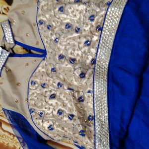 Royel Blue Anarkali Kurti