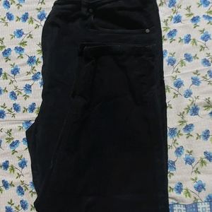 Black Cordroy Men Pant