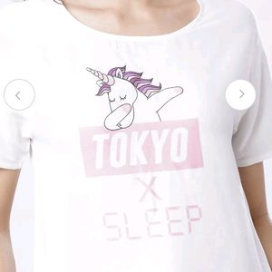 Tokyo Talkies Urban T-shirt, White Printed