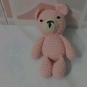 Pink Crochet Teddy