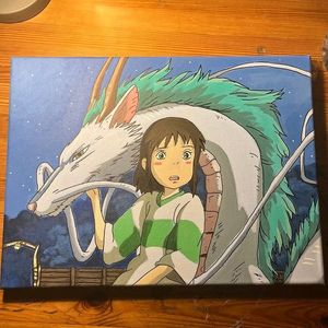 Studio Ghibli Painting On Canvas