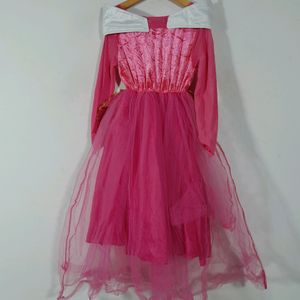 Pink Netted Dress(Girls)