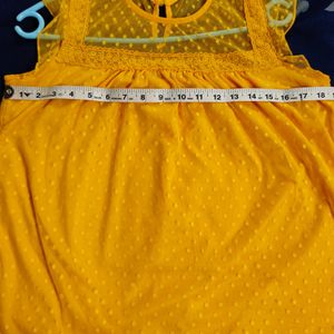 Turmeric Yellow XL Net Top