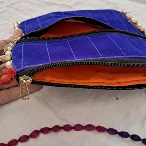 Handmade Emb Sling Bag For Girls