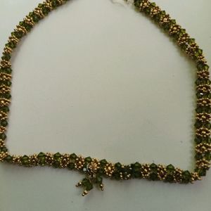 Gold Plating Pearl Chain Necklace